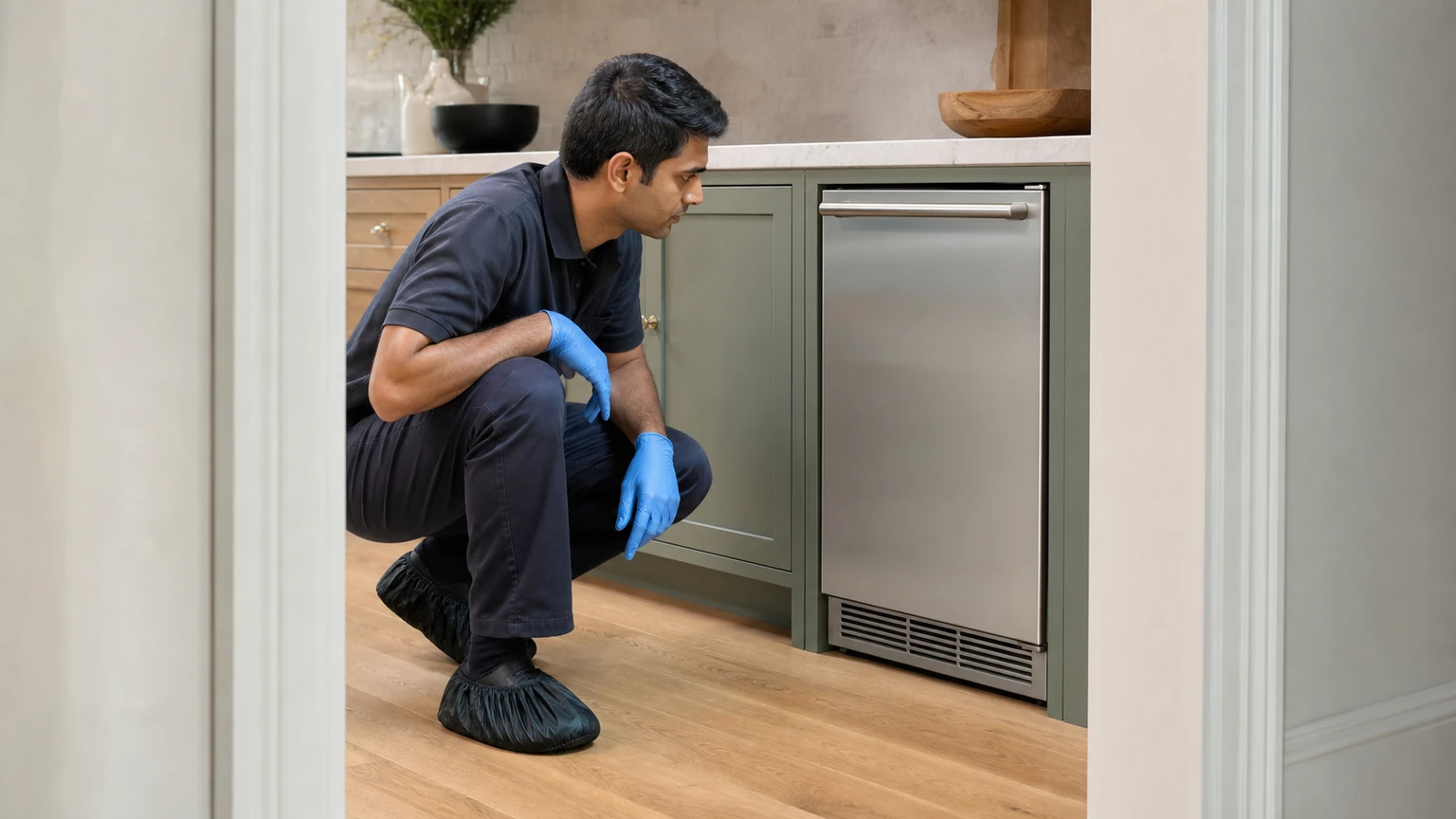 Undercounter ice maker diagnostic visit in Moorestown